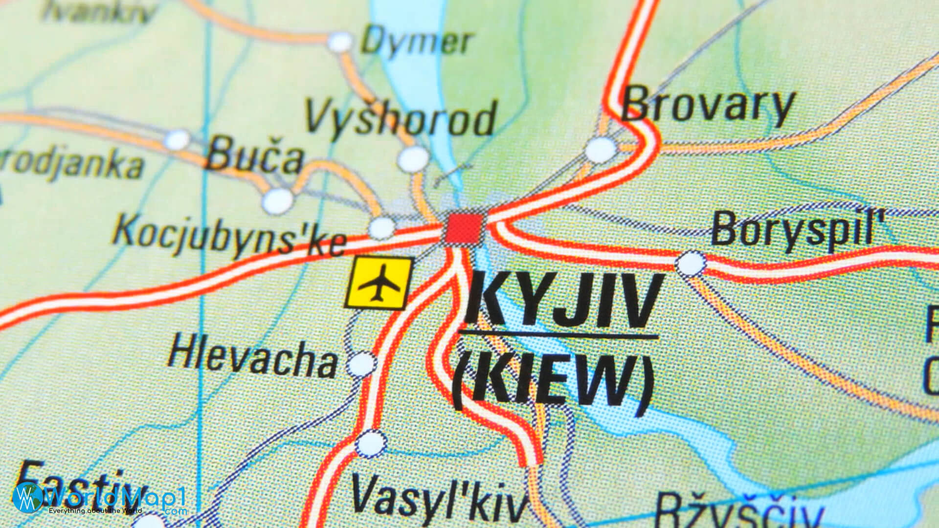 Kyiv Airport Map Ukraine